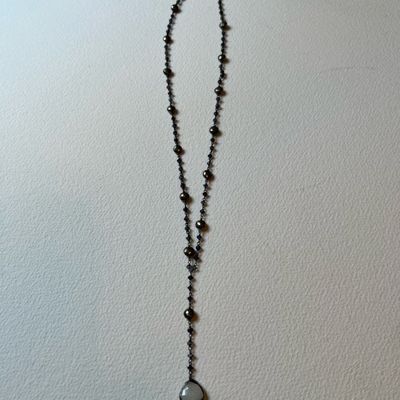 🦋ELa Rae 🦋semiprecious stone marcasite necklace - Picture 4 of 8